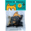 Meow Skateboards Allen Black / Yellow Skateboard Hardware Set - 1"