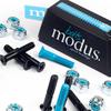 Modus Skate Bearings Phillips Head Black / Blue Skateboard Hardware Set - 1 1/2"