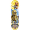 Push Skateboards Yellow Man Yellow Mid Complete Skateboard - 7.25" x 30.1"