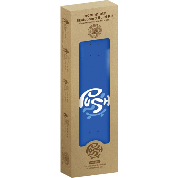 Push Skateboards Bluey Blue (In-Complete) Skateboard Kit - 8.25" x 32"