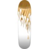 Powell Peralta Hotrod Flames 24 Nitro White / Gold Skateboard Deck - 9.37" x 33.8"