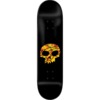 Zero Skateboards Stained Glass Skull Black / Yellow Skateboard Deck - 8.25" x 31.9"