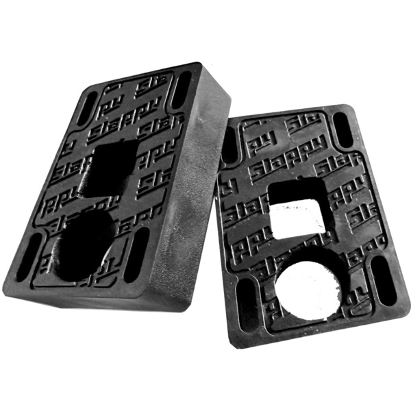 Slappy Truck Company Big Blocks Black Skateboard Hard Risers - Set of Two (2) - 3/4"