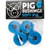 Pig Wheels Soft Blue Skateboard Bushings 2 Pair - 81a