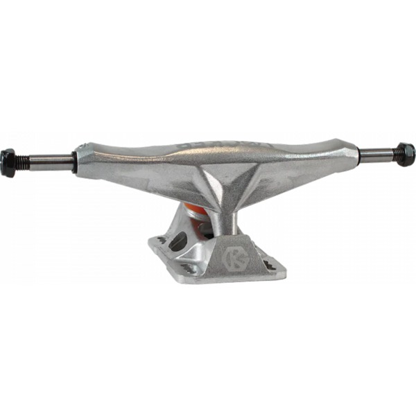 Grind King Truck Co. Locker Raw Silver Skateboard Trucks - 6.75" Hanger 9.5" Axle (Set of 2)