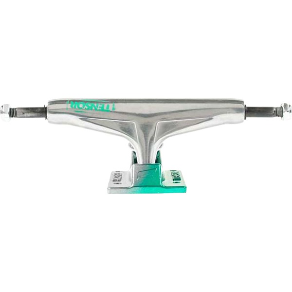 Tensor Trucks Aluminum Stencil Mirror / Green Fade Skateboard Trucks - 5.5" Hanger 8.25" Axle (Set of 2)