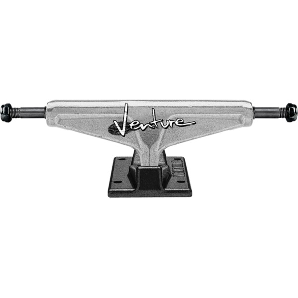 Venture Trucks V-Cast Hollow Crinkle High Polished / Black Skateboard Trucks - 5.8" Hanger 8.5" Axle (Set of 2)