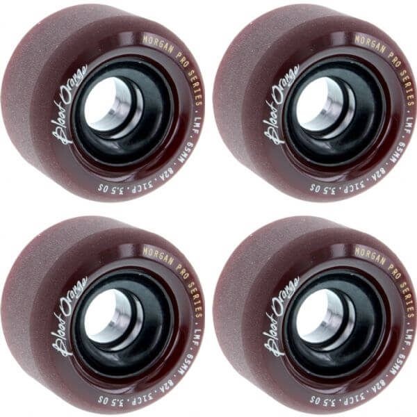 Blood Orange Liam Morgan Pro Series Midnight Maroon Skateboard Wheels - 65mm 82a (Set of 4)