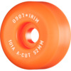 Mini Logo Skateboards A-Cut Orange Skateboard Wheels - 52mm 101a (Set of 4)