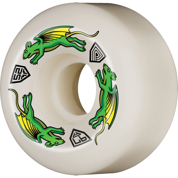 Powell Peralta Dragon Formula Nano Rat Off White Skateboard Wheels 30mm CP - 52mm 97a (Set of 4)