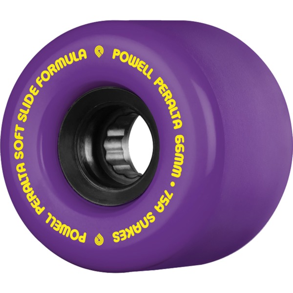 Powell Peralta Snakes Purple / Black / Gold Skateboard Wheels - 66mm 75a (Set of 4)