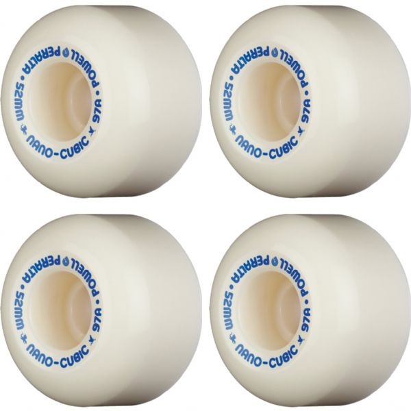 Powell Peralta Andy Anderson Dragon Formula Nano Cubic Blue / White Skateboard Wheels 36mm CP - 52mm 97a (Set of 4)