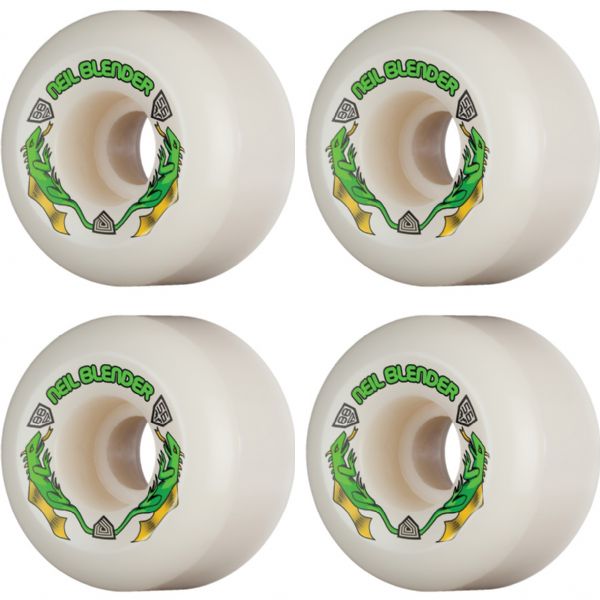 Powell Peralta Neil Blender Dragon Formula Green Dragon Off White Skateboard Wheels 40mm CP - 56mm 88a (Set of 4)