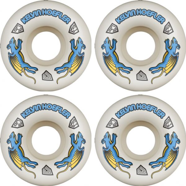 Powell Peralta Kelvin Hoefler Nano Rats Dragon Formula Off-White Skateboard Wheels 31mm CP - 51mm 97a (Set of 4)