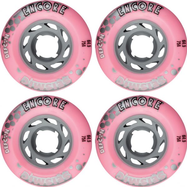 Seismic Skate Systems Encore Bubblegum Defcon Skateboard Wheels - 64.5mm 75a (Set of 4)