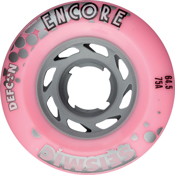 Seismic Skate Systems Encore Bubblegum Defcon Skateboard Wheels - 64.5mm 75a (Set of 4)