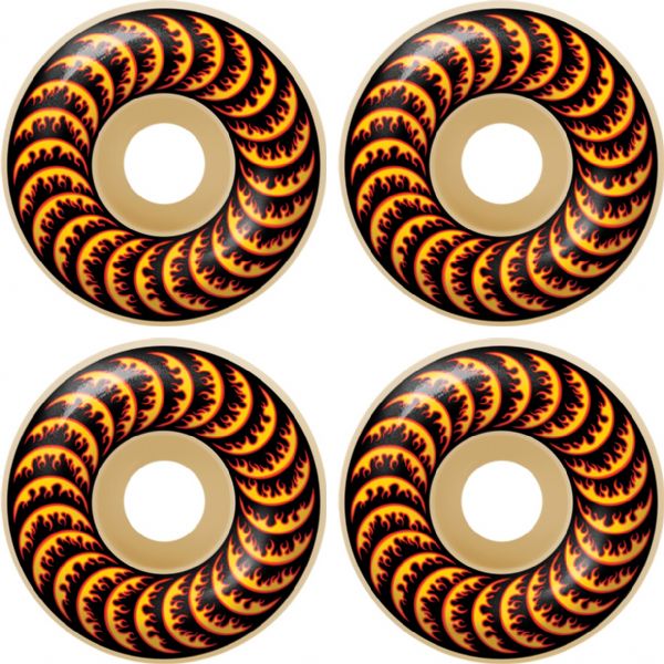 Spitfire Wheels Formula Four Classic Thrasher Flame Natural Skateboard Wheels - 52mm 99a (Set of 4)