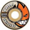 Spitfire Wheels Formula Four Radial Full Natural / Orange Skateboard Wheels - 60mm 99a (Set of 4)