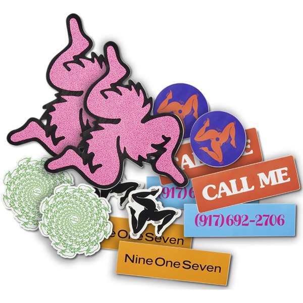 Call Me 917 14 pack Assorted Skate Stickers