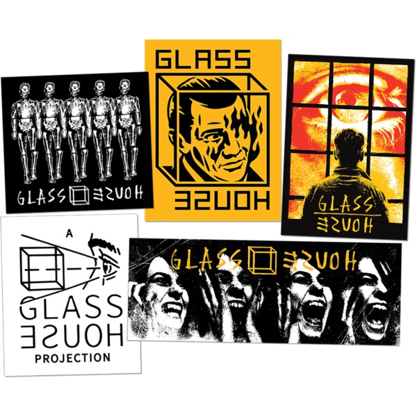 Glass House Skate Stickers