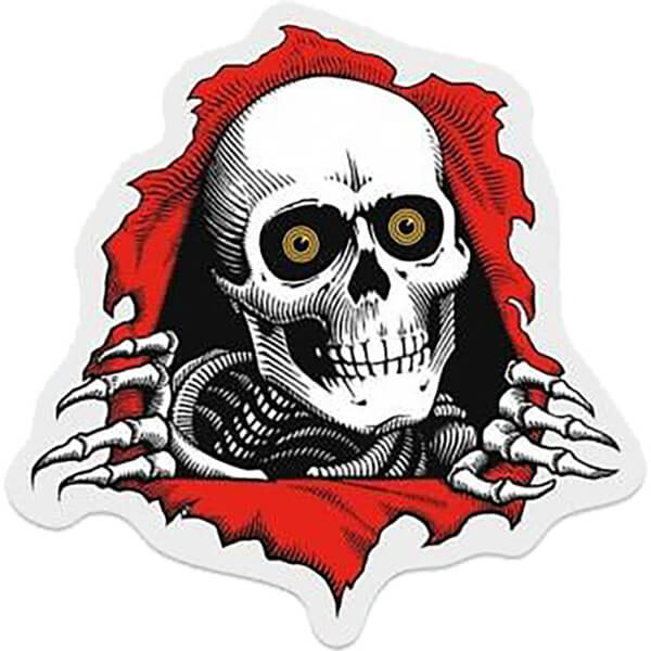 Powell Peralta Ripper Skate Sticker - 3"