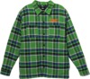 Anti Hero Skateboards Basic Eagle Green / Blue Flannel Jacket - Small