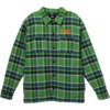 Anti Hero Skateboards Basic Eagle Green / Blue Flannel Jacket - Medium