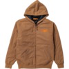 Anti Hero Skateboards Basic Eagle Ripstop Brown Hooded Jacket - Small
