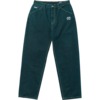 Krooked Skateboards Eyes Denim Twill Green Overdye Men's Pants - XX-Large