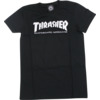 Thrasher Magazine Mag Logo Black Girls Short Sleeve T-Shirt - Small