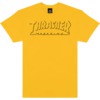 Thrasher Magazine Shadow Mag Logo Gold Men's Short Sleeve T-Shirt - X-Large