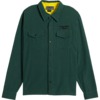 Anti Hero Skateboards Basic Eagle Dark Green / Black Men's Long Sleeve Button Up Flannel - Small