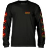 Bones Wheels Heart & Soul Black Men's Long Sleeve T-Shirt - Small