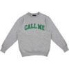 Call Me 917 Call Me Logo Heather Grey Men's Crew Neck Sweatshirt - Medium