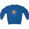 45RPM Vintage Skateboard Apparel Skateboard World Blue Men's Crew Neck Sweatshirt - X-Large