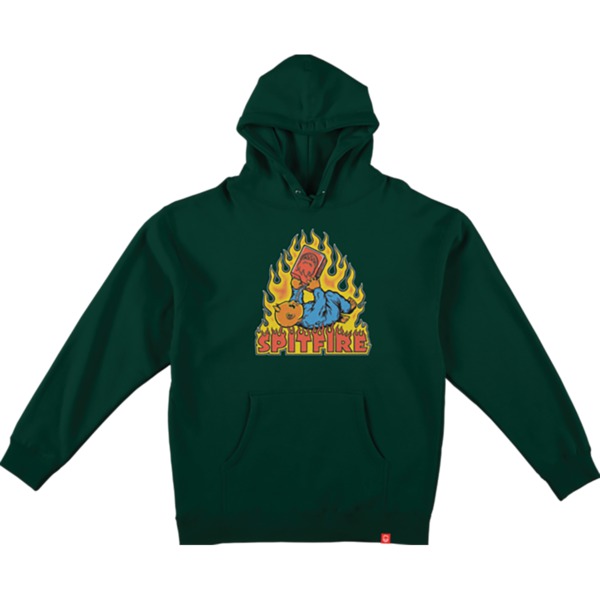 Spitfire Wheels Demonseed Alpine Green Men's Hooded Sweatshirt - Small