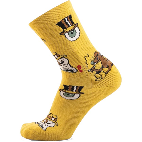 Psockadelic Socks Gang Gang Crew Socks - One size fits most