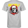 Powell Peralta Ripper Grey Boys Youth Short Sleeve T-Shirt - Youth Medium