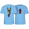 Powell Peralta Andy Anderson Hydrant Carolina Blue Youth T-Shirts - Large