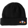 Alien Workshop Skateboards Spectrum Embroidered Patch Black Beanie Hat - One size fits most