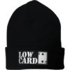 Lowcard Mag OG Logo Patch Black Beanie Hat - One size fits most