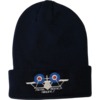 Santa Monica Airlines Skateboards Bi-Plane Navy Beanie Hat - One size fits most