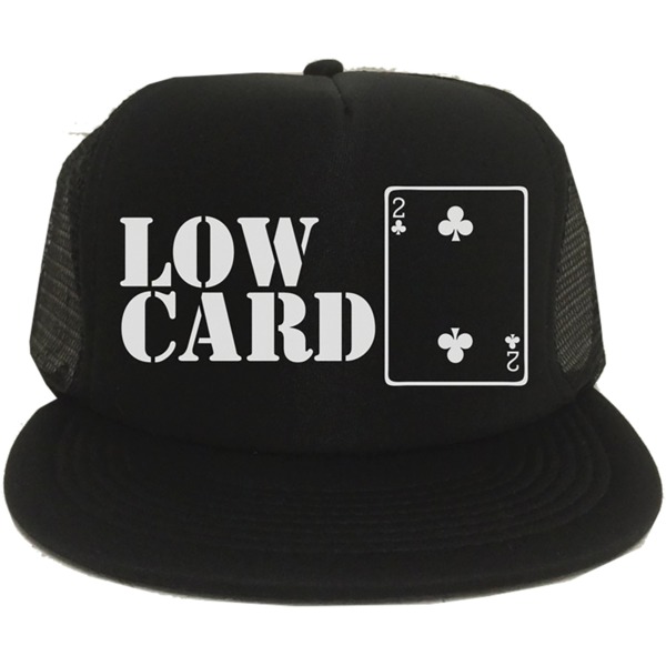 Lowcard Mag OG Logo Black / White / Black Mesh Hat - Adjustable