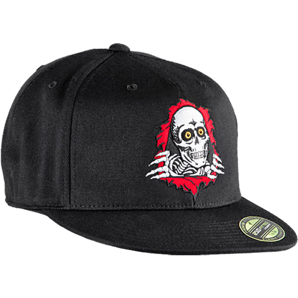 Powell Peralta Ripper Snapback Black Hat - Adjustable