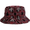 Thrasher Magazine Bandana Black / Red Bucket Hat - S/M