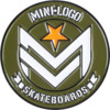 Mini Logo Skateboards Chevron Army / White Pin