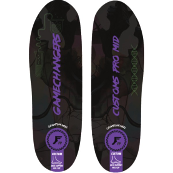 Footprint Insoles Gamechangers Pro Mid Black Camo / Purple Shoe Insoles - 5/5.5