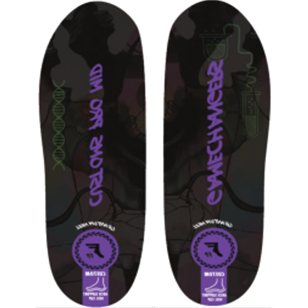 Footprint Insoles Gamechangers Pro Mid Black Camo / Purple Shoe Insoles - 10/10.5