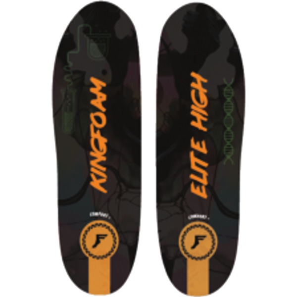 Footprint Insoles Kingfoam Elite FP High Camo / Orange 5mm - 10mm Insoles - M/5-10.5