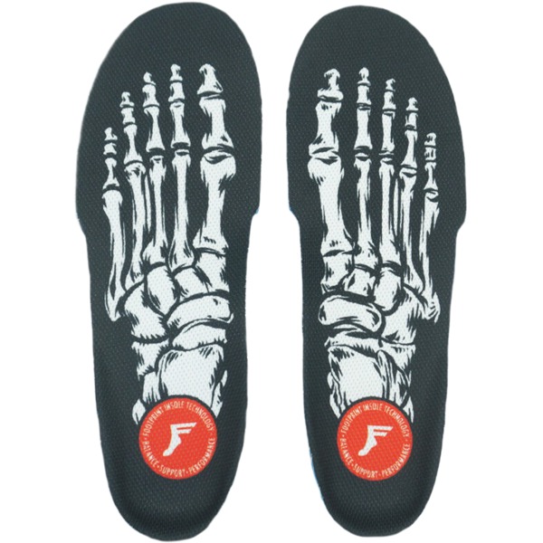 Footprint Insoles Kingfoam Orthotics Fluid-X Skeleton Black Shoe Insoles - 6/6.5